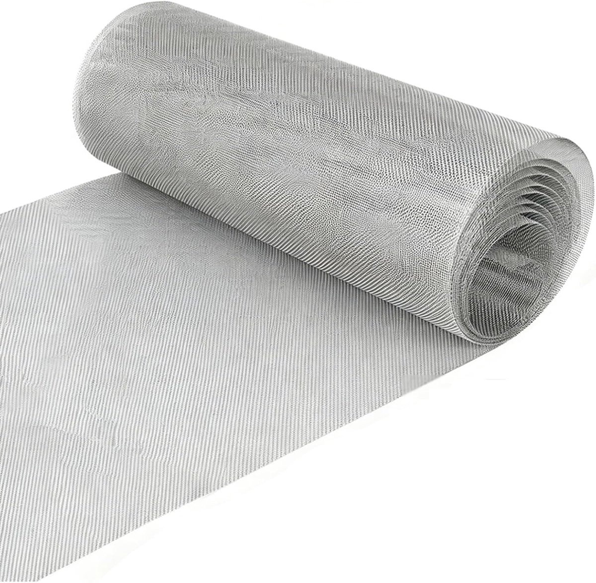 Fijnmazig roestvrij stalen filter 40 x 200 cm - 1 mm maaswijdte - geschikt voor omheining - ideaal als konijnendraad - ShopVlot