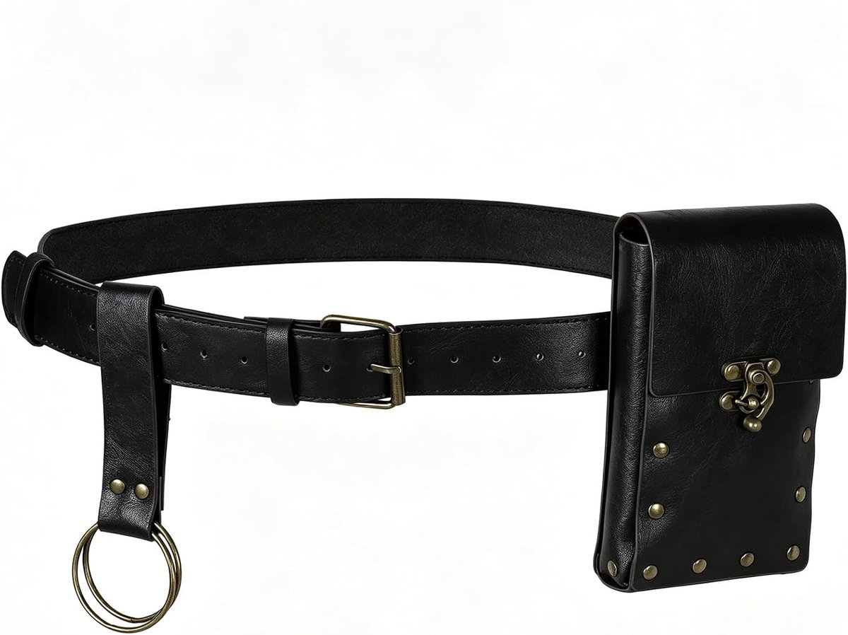 Middeleeuwse riem met tasje - PU-leer - verstelbaar - perfect voor cosplay - ShopVlot