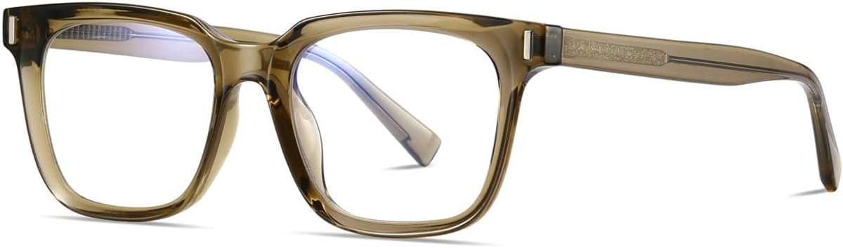 Blue Light Blocking Glasses for Men Women Fashion Glasses Frame TR90 Eyewear Square Glasses - ShopVlot