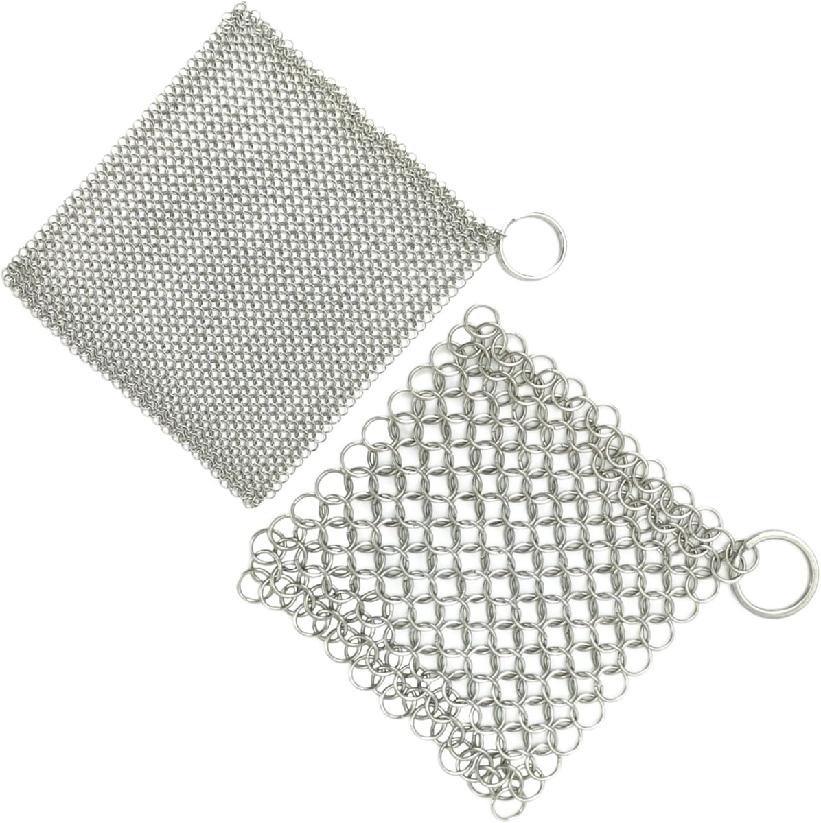 YYMT 2pcs Cast Iron Cleaner, Stainless Steel Cleaner, Cast Iron Cleaner for Dutch Ovens & Stainless Steel, Fine Mesh - ShopVlot