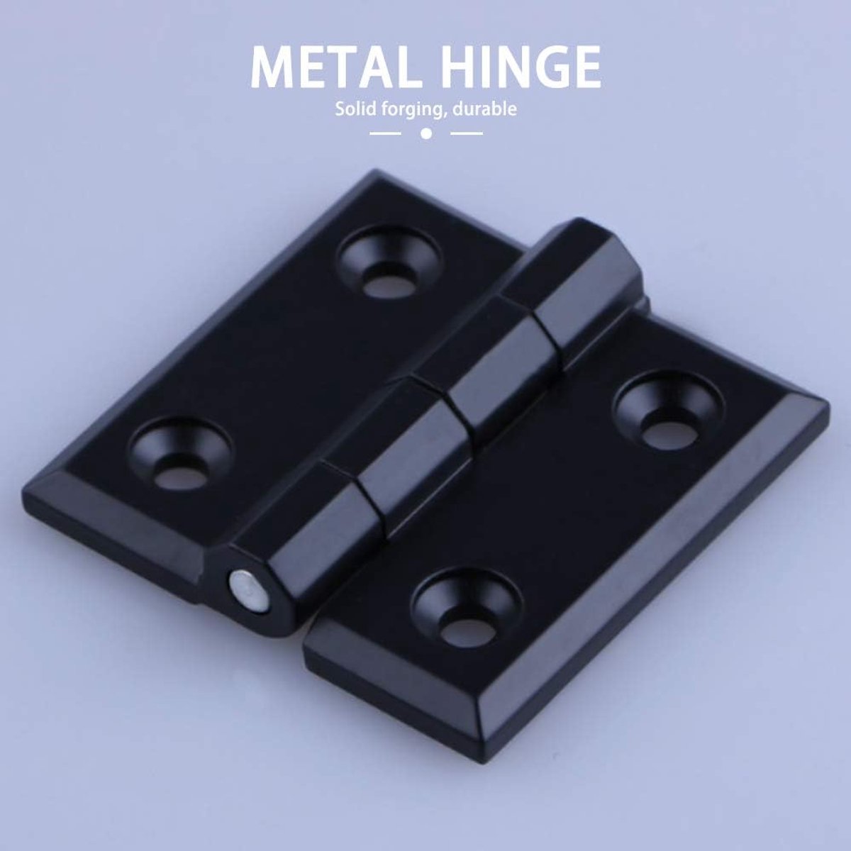 Stainless Steel Hinges - 4- Pcs Hardware Door Hinges for Household Cabinet Door, Zinc Alloy, Black, 40 * 40 * 5mm - ShopVlot