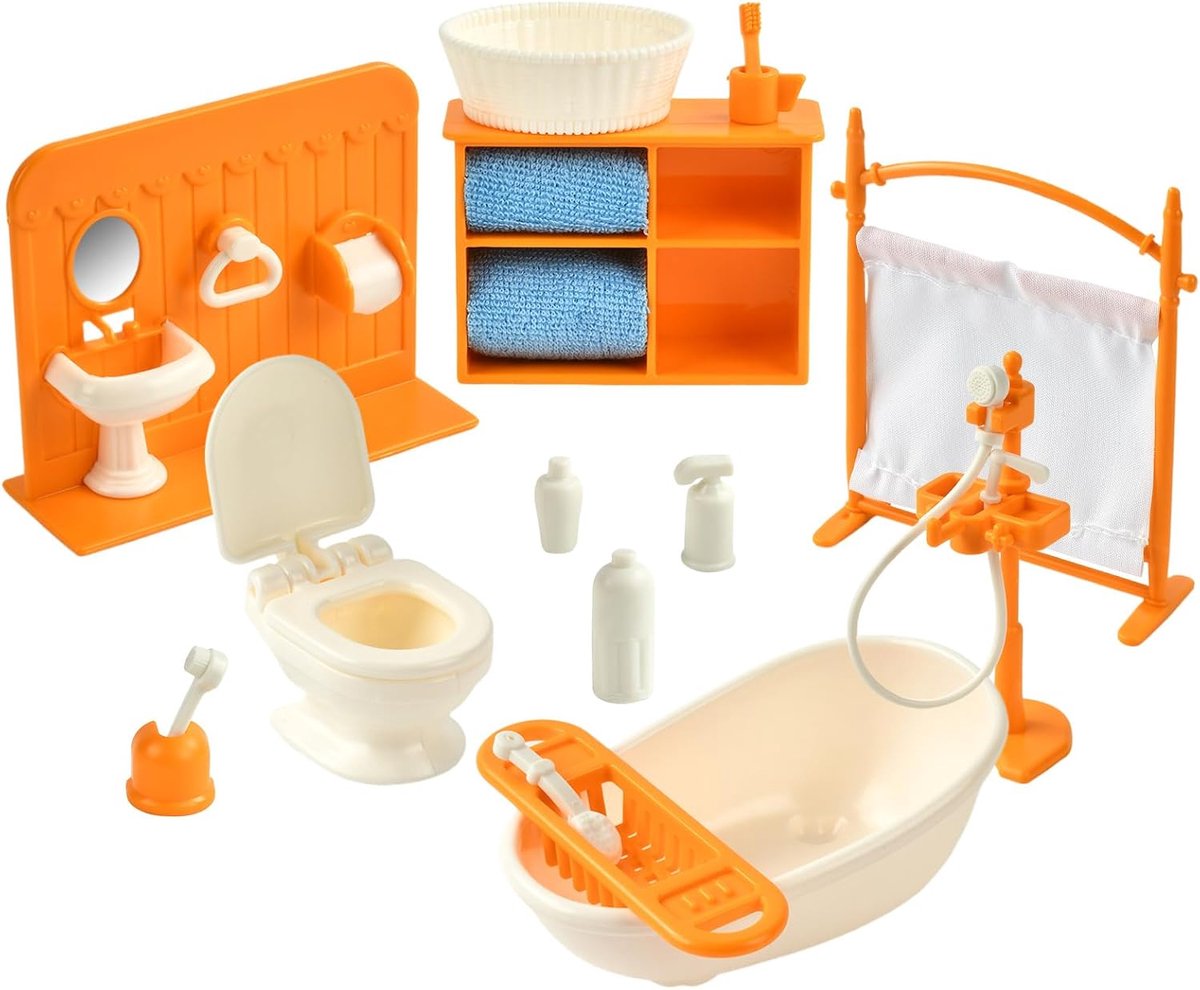 Dollhouse Furniture, Miniature Christmas Objects, Dollhouse Accessories, Mini Bathroom Accessories for Dollhouse - ShopVlot