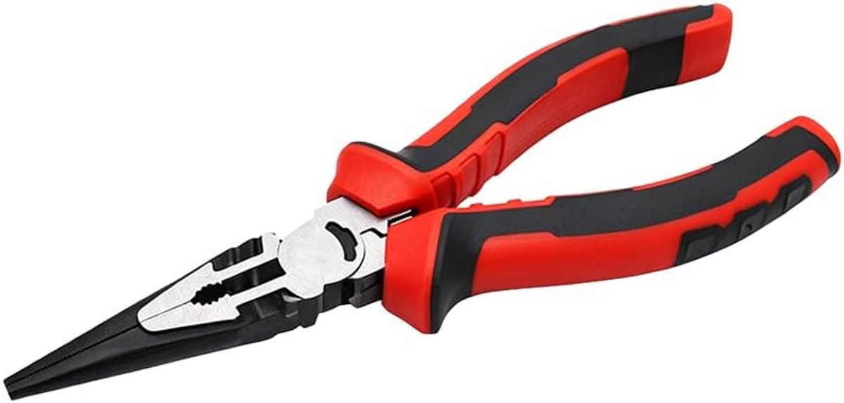 Lange punttang, 17 cm, multifunctionele tang van koolstofstaal, precisietang voor het maken van sieraden, elektricien - ShopVlot