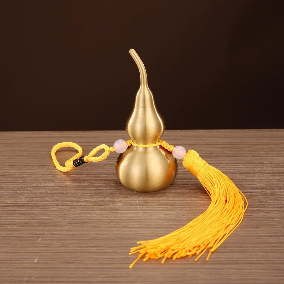 Hangende decoratie goed geluk Wu Lou Gourd, met kwastje voor huiswarmte standbeeld charme amulet huisdecoratie - ShopVlot