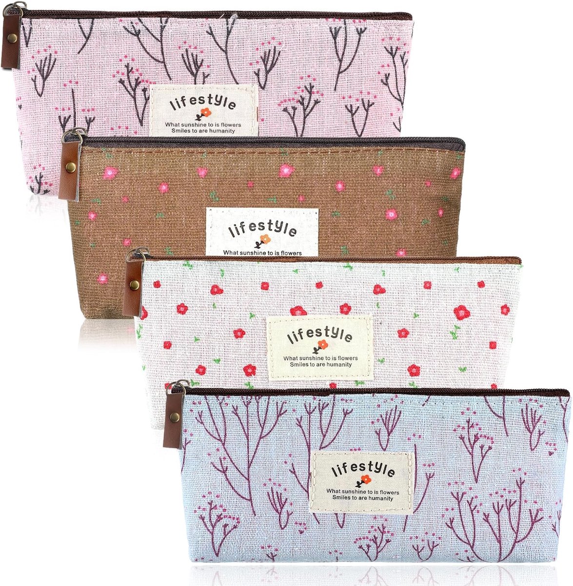 4 Pcs Mini Cosmetic Bag, Oxford Fabric, Small Cosmetic Bag for Handbag, Portable Purse for Women, Small Cute Purse - ShopVlot
