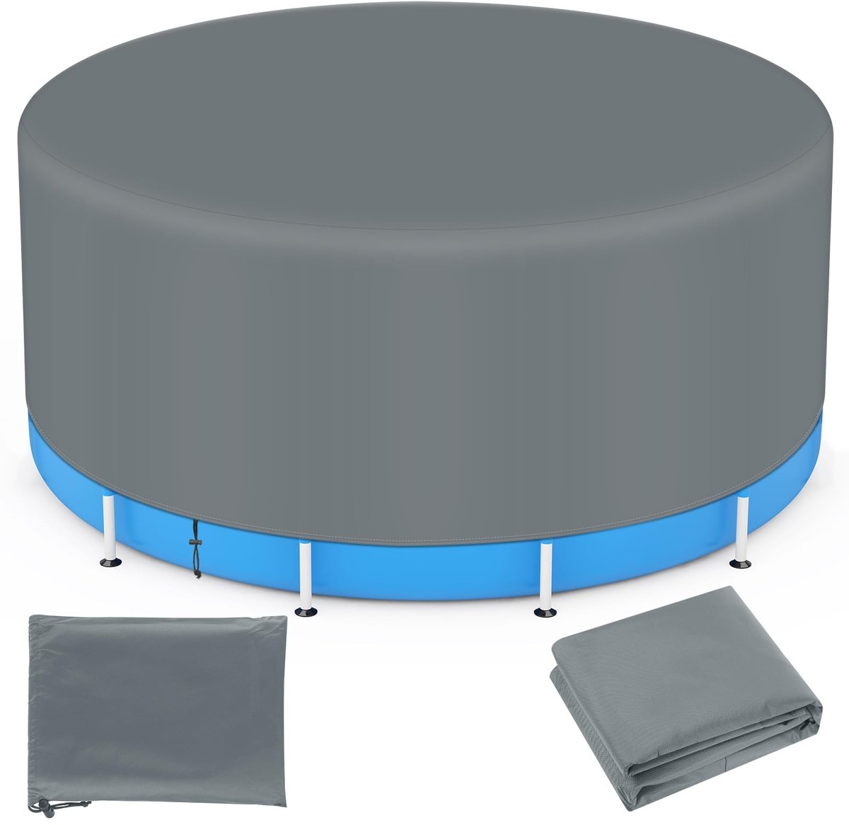 Solidchoice - Waterdichte Ronde Hot Tub Dekking met Trekkoord