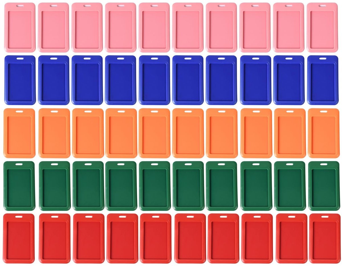 Solidchoice - Set van 50 ID Badge Holders voor Naam- en Toegangskaarten