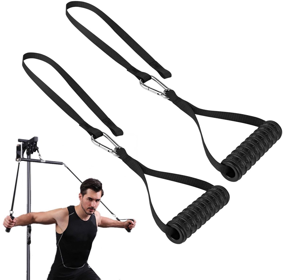 SnelShoppen - Home Fitness Apparatuur, Tricep Touw, Weerstands Touw voor Biceps Oefeningen, Multifunctionele Fitness Studio Accessoires voor Thuis Gym