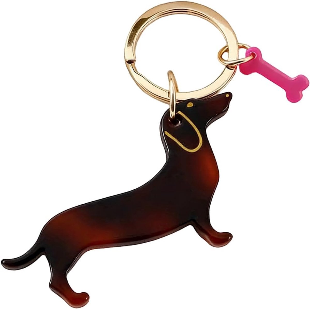 Sleutelhangers met teckels - hondenmotief - stijlvolle decoraties - leuk teckelcadeau voor vrouwen - ShopVlot