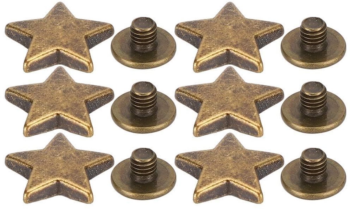 Solidchoice - 50 Sets Stervormige Nieten voor Leerbewerkingen