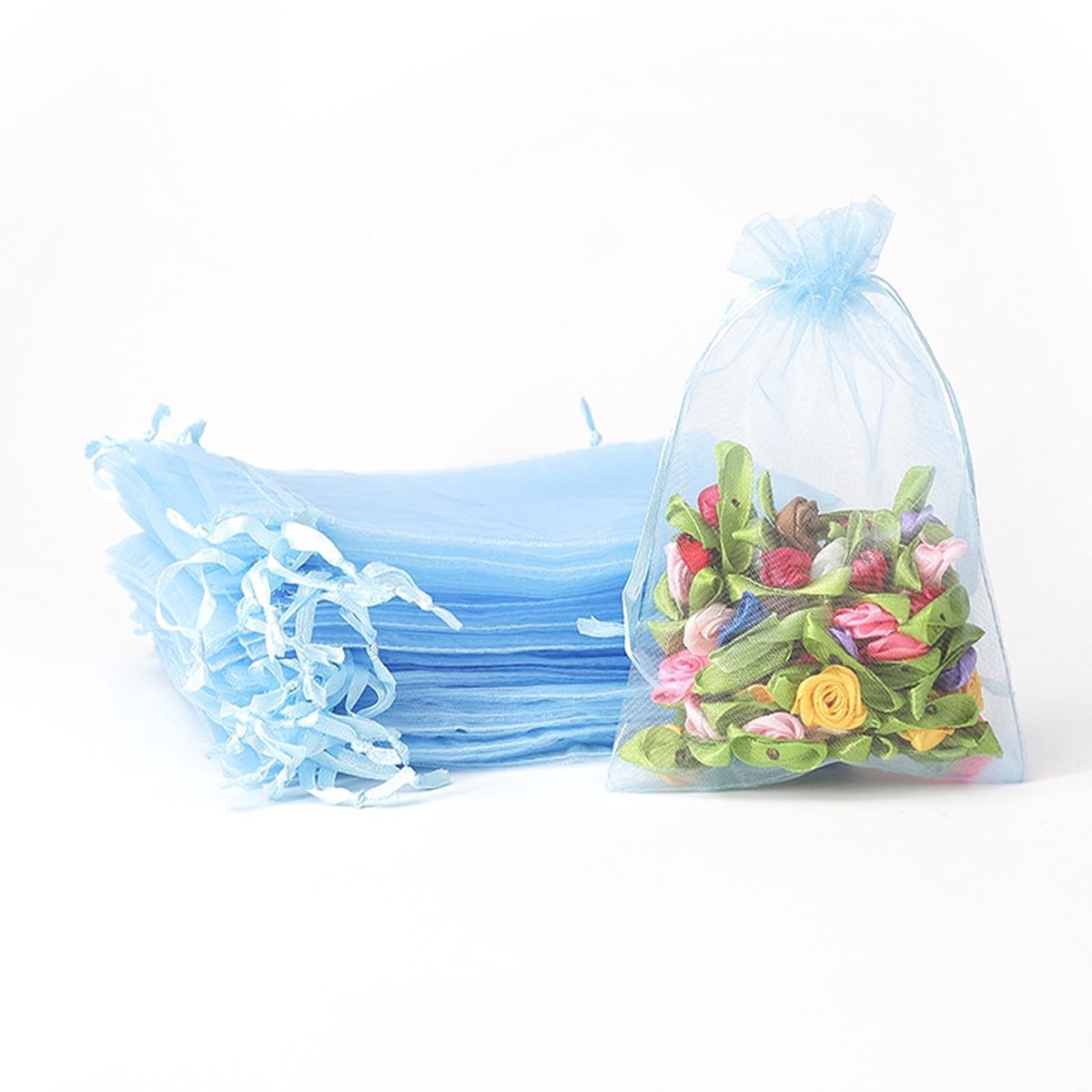 Solidchoice - 100 Stuks Organza Geschenktassen met Trekkoord
