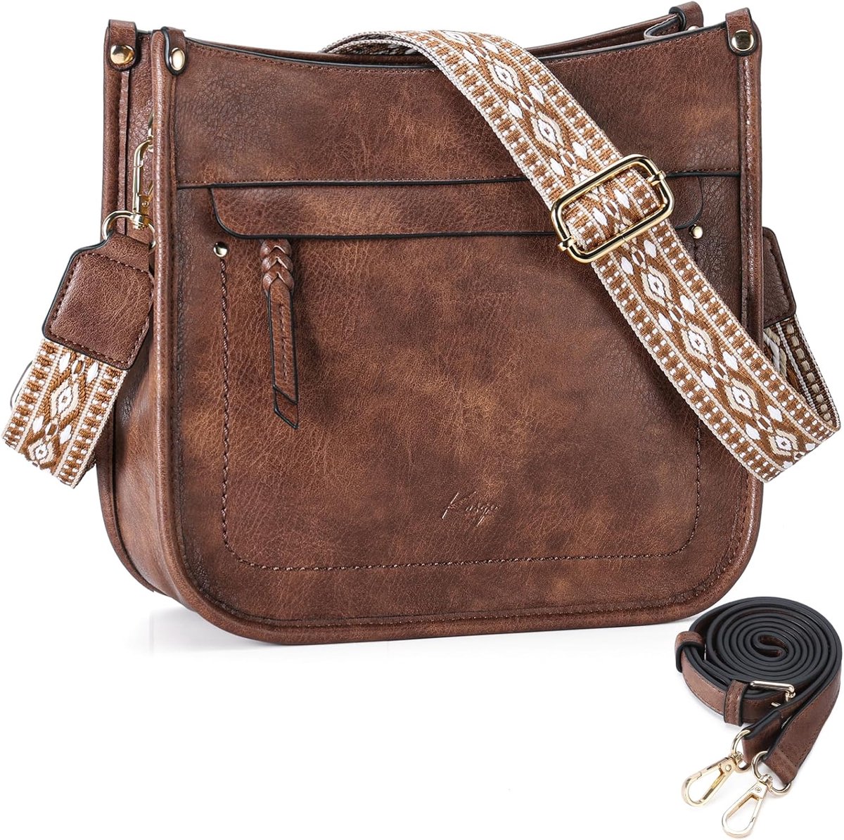 Crossbody tas voor dames - trendy vegan leer - hobo schoudertas - ideaal voor dagelijks gebruik - ShopVlot