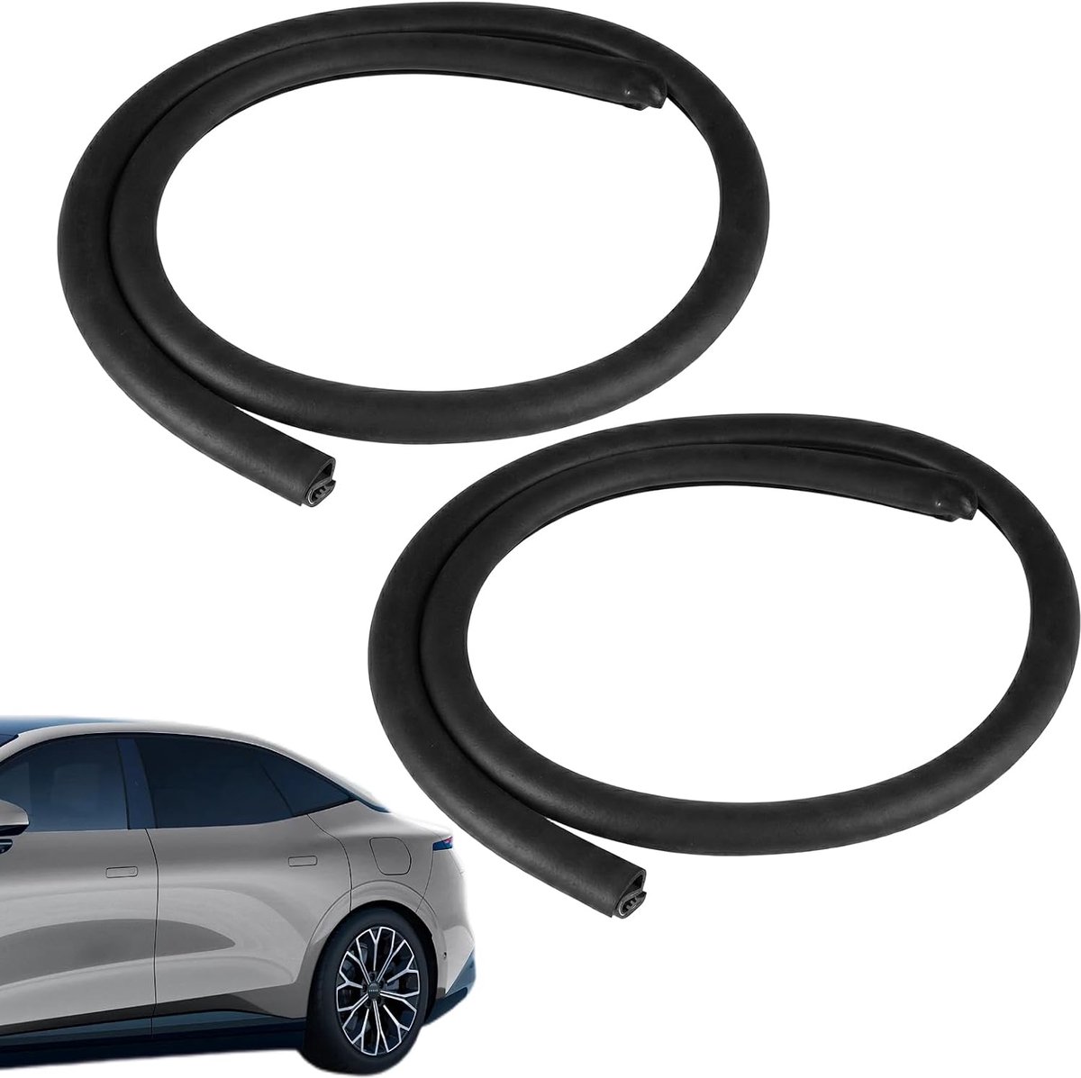 Afdichtstrip B-Kolom Auto 2 Stuks - Zelfklevend Schuimrubber - Waterdicht en Geluiddempend - Vermindert Windgeluiden - ShopVlot