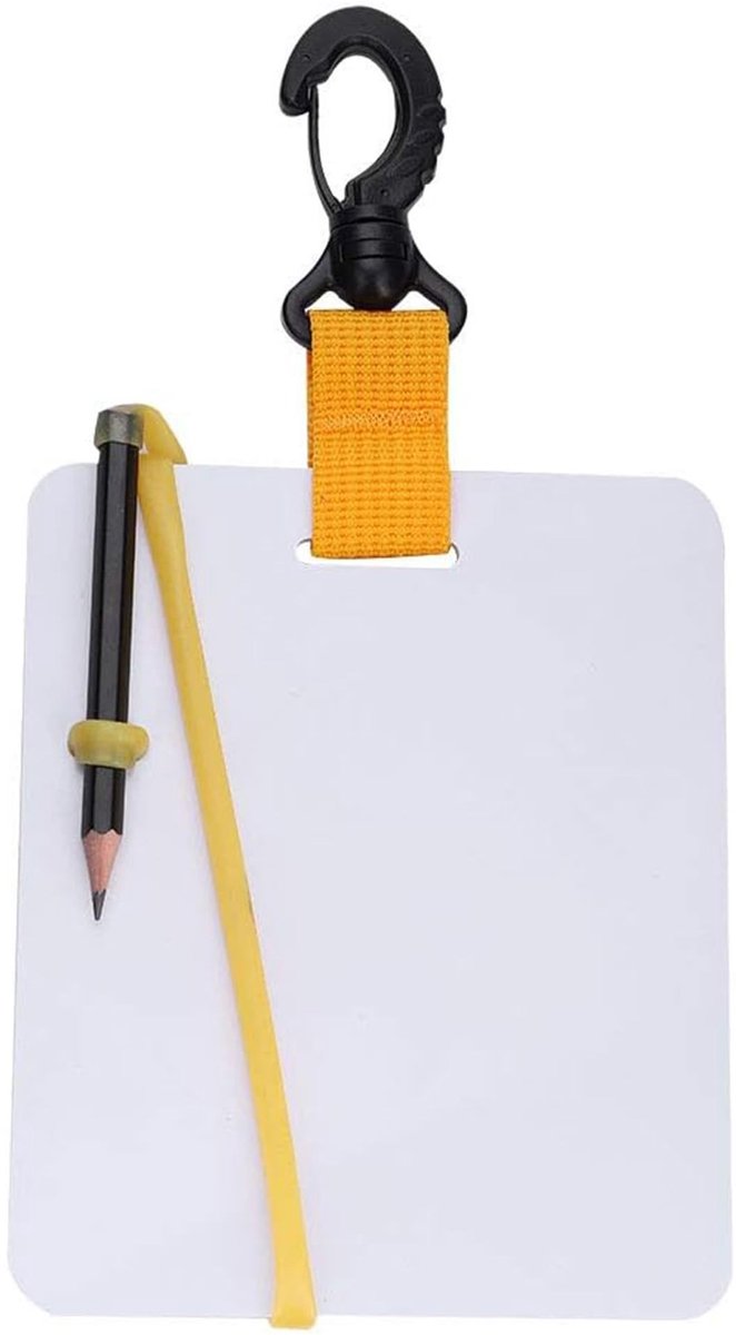 Solidchoice - Onderwater Schrijf Slate met Verwijderbare Potlood voor Duiken en Snorkelen