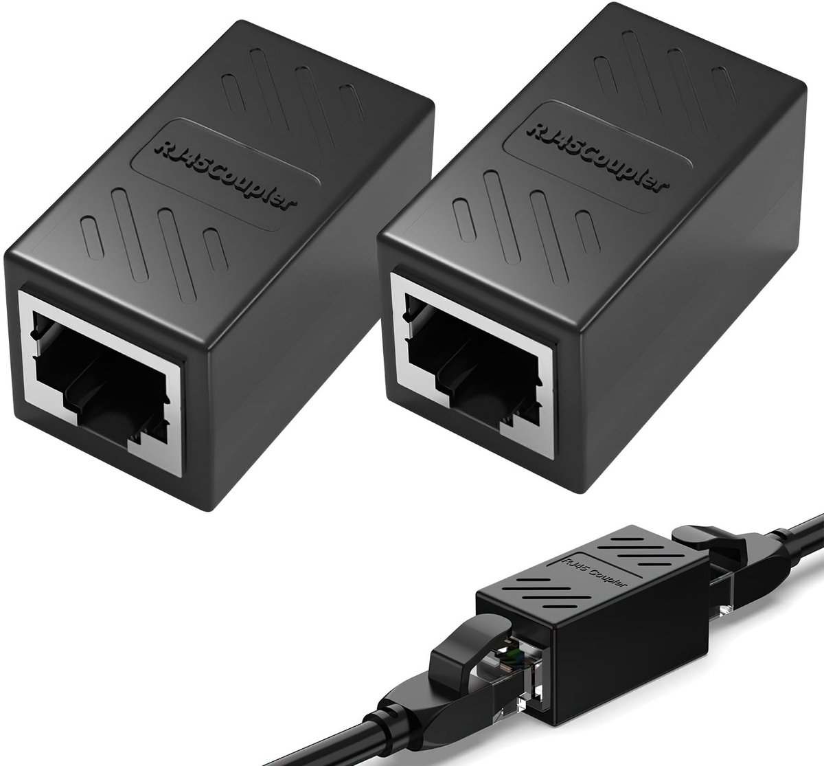 Solidchoice - RJ45 Coupler, Ethernet Verbindingsset voor Cat7/Cat6/Cat5