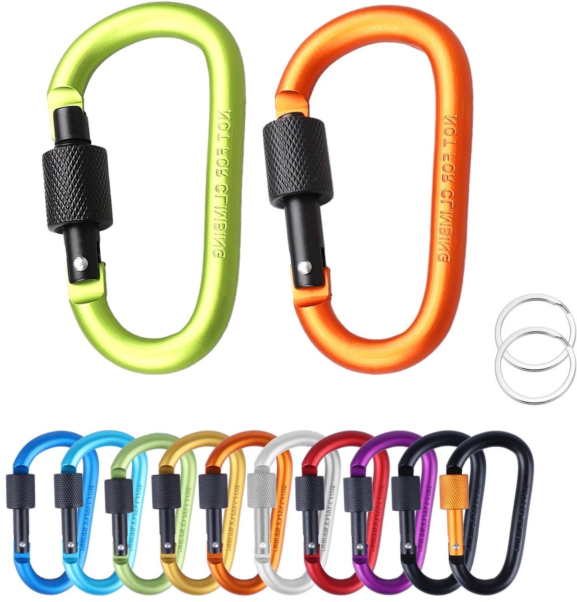 Solidchoice - Aluminium Carabiner Haken voor Kamperen en Hiking