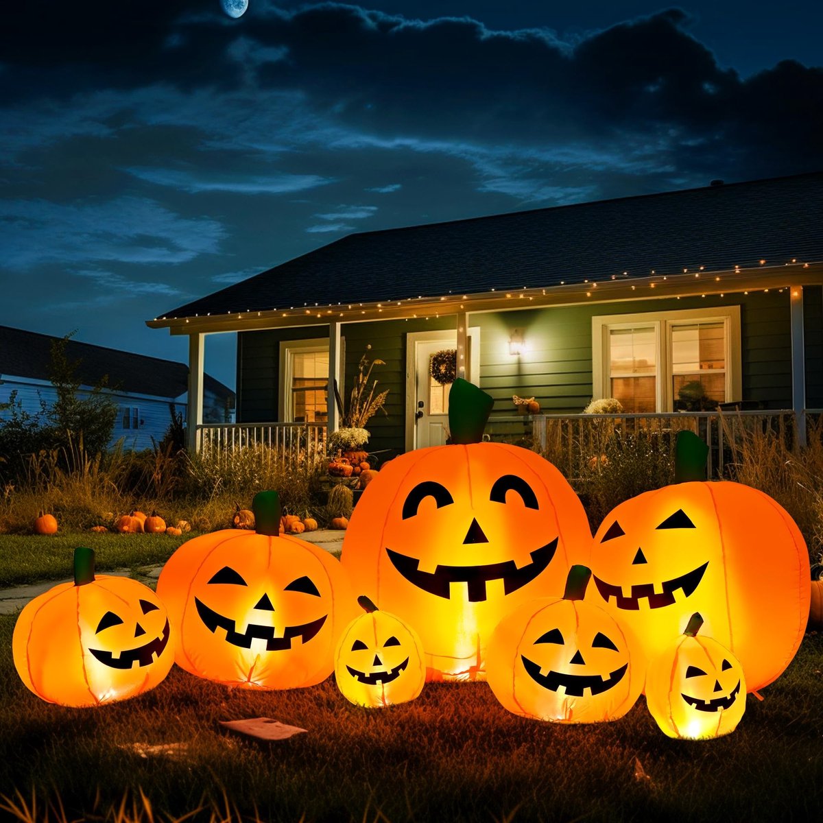 Solidchoice - Opblaasbare Halloween Pompoen Decoratie met LED Verlichting
