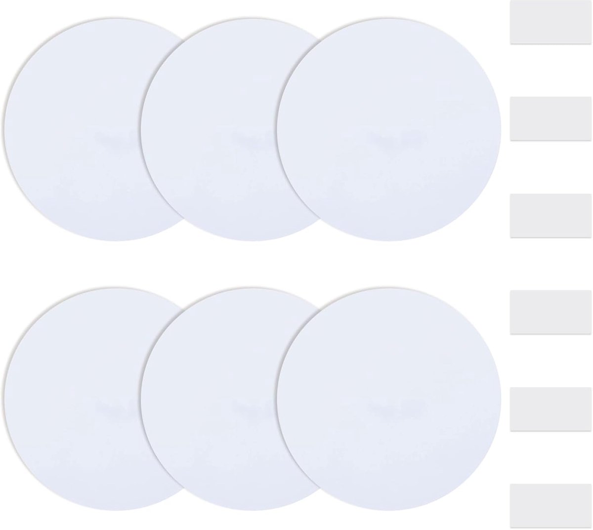 Wandgat reparatieset 5 inch - PVC kunststof plafondplaat - ronde decoratieve wandplaat - ShopVlot