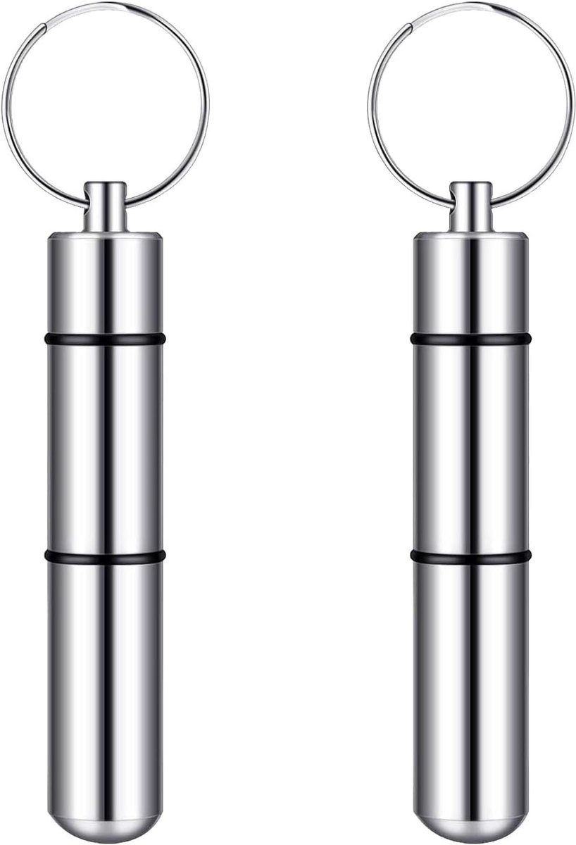 Tandenstokerhouder 2-pack - Duurzaam aluminium - Compact en waterdicht - Ideaal voor onderweg - ShopVlot