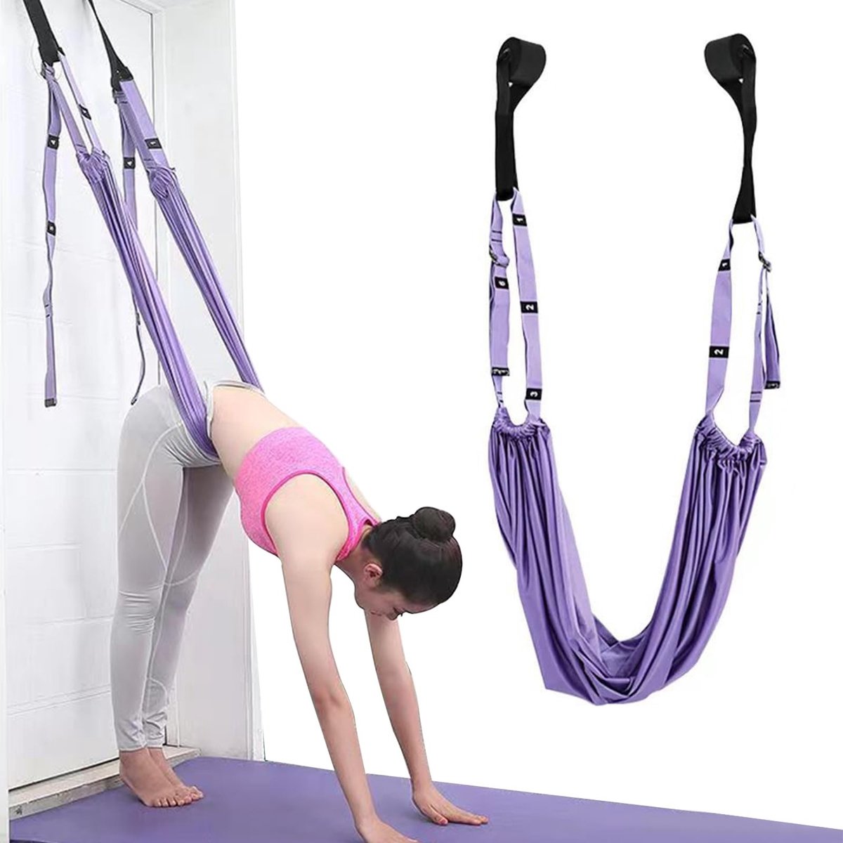 Solidchoice - Yoga Strap met Deuranker en Opbergtas