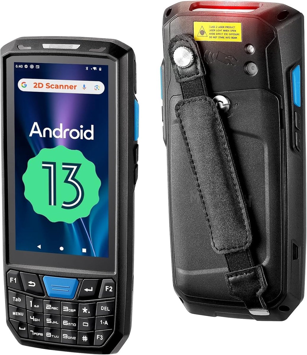 Solidchoice - Draagbare Barcode Lezer met Android 13 en 1D/2D Scanner