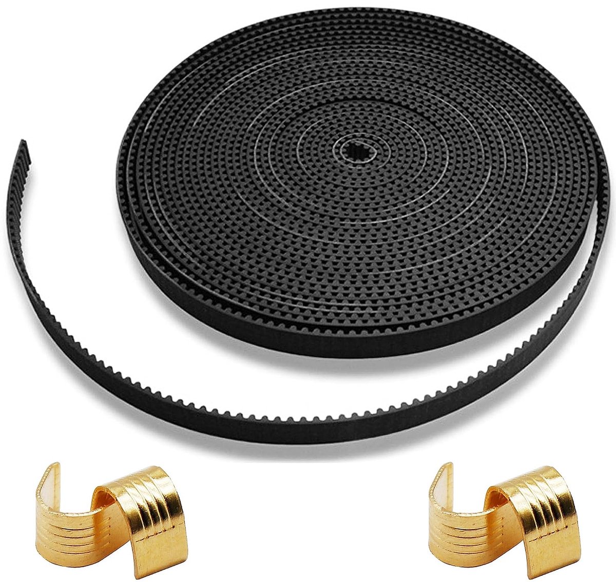 Timingriem 5m - GT2 6mm - met koperen sleeves - voor snelle installatie - ShopVlot