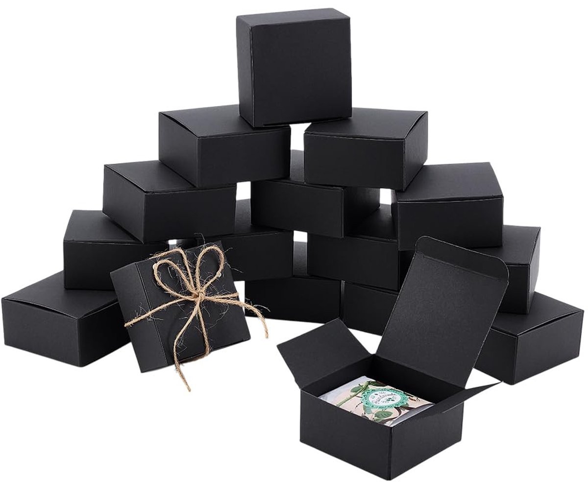Solidchoice - Set van 30 Zwarte Cadeau Dozen voor Feestjes en Decoratie