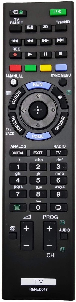 Solidchoice - Afstandsbediening voor Sony Televisies (Verschillende Modellen)