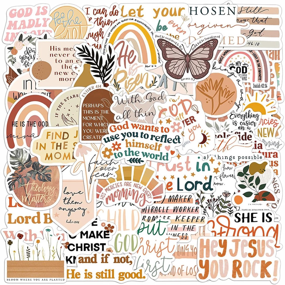 Boho Sticker Set 160 Stuks - Diverse Ontwerpen - Waterdicht - Perfect voor Laptop en Mobiele Telefoon - ShopVlot
