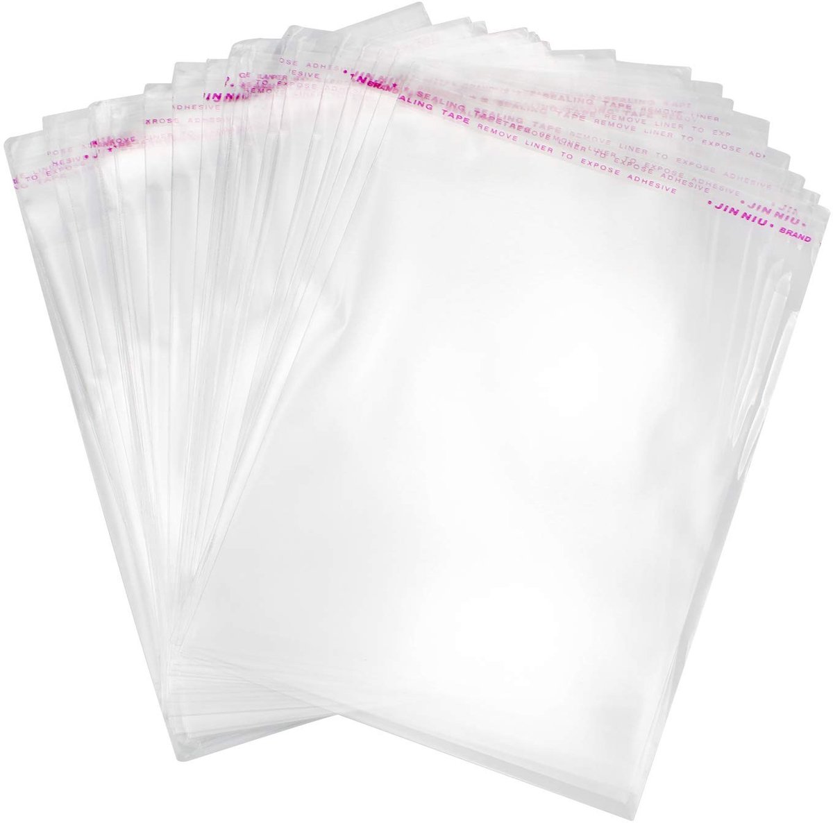 Solidchoice - 300 Stuks Heldere Zelfklevende Cellofaanzakken