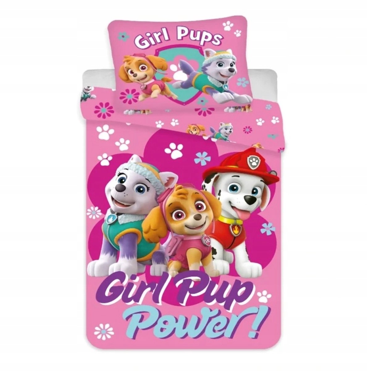 Paw Patrol Kinderbeddengoed Katoen 100x135 cm Skye & Everest