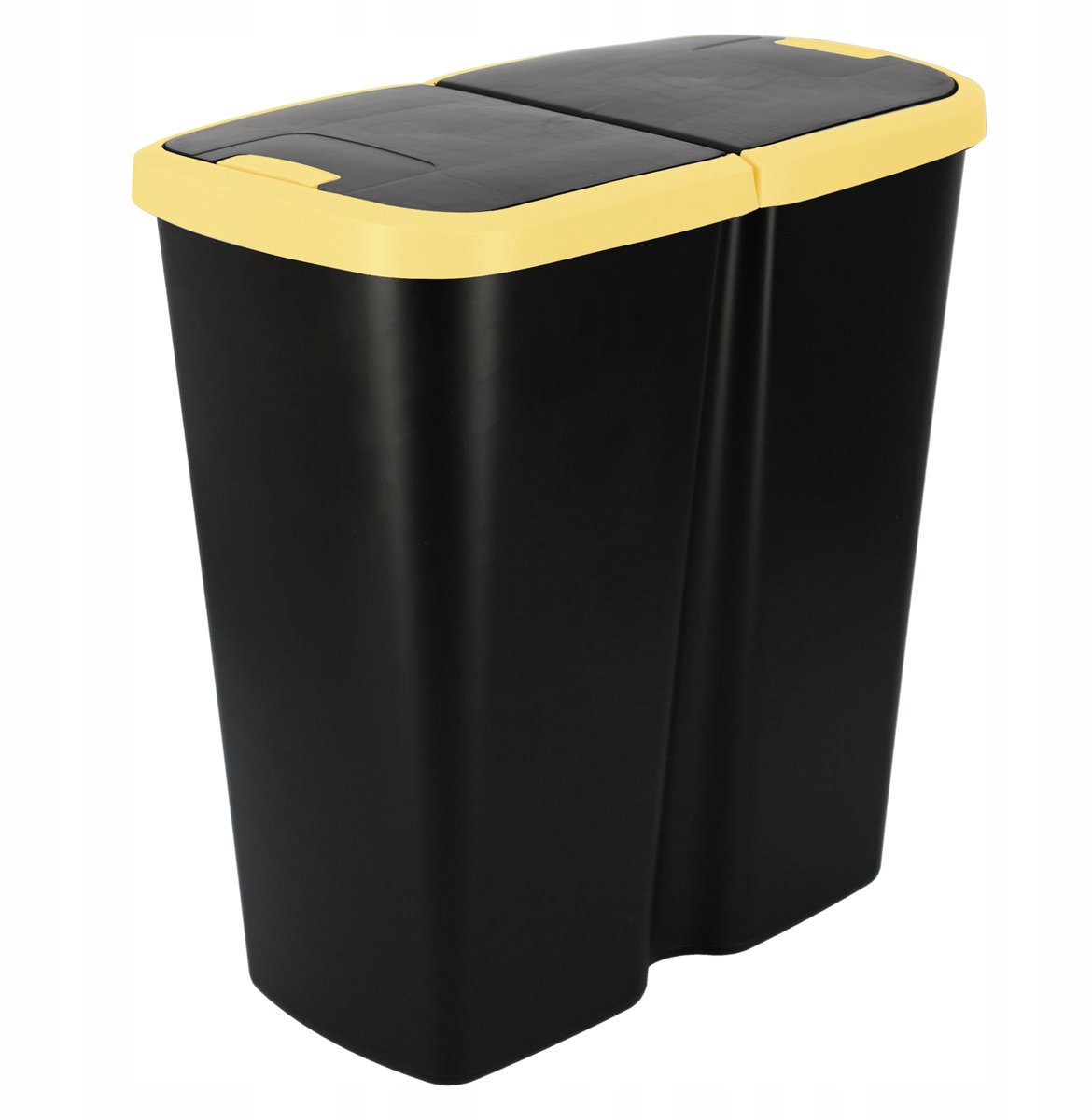 COMPACTA Q DUO Afvalscheidingsbak 45L lichtgeel/zwart