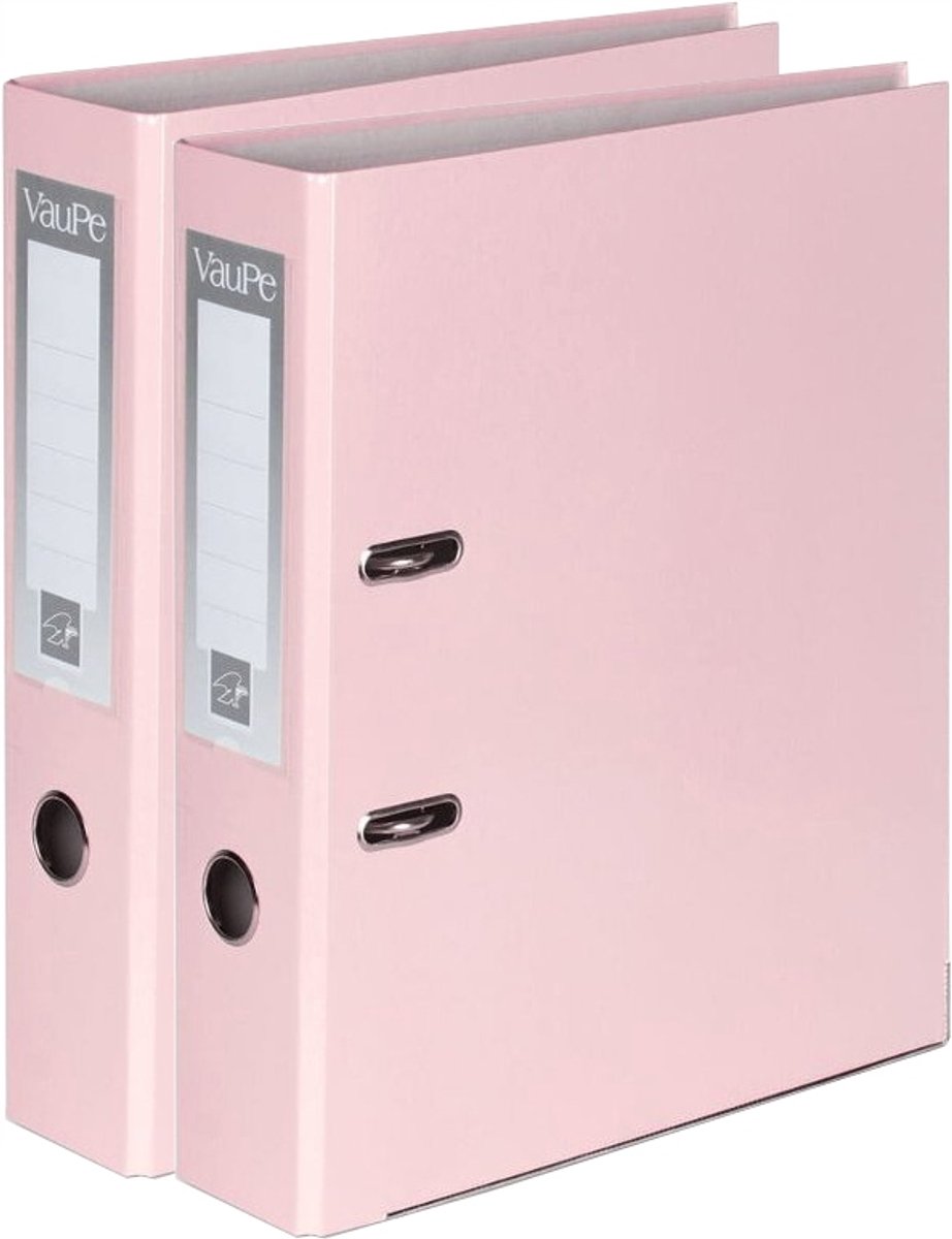 2x Pastel Roze A4 Ordner 75mm - 500 Vel