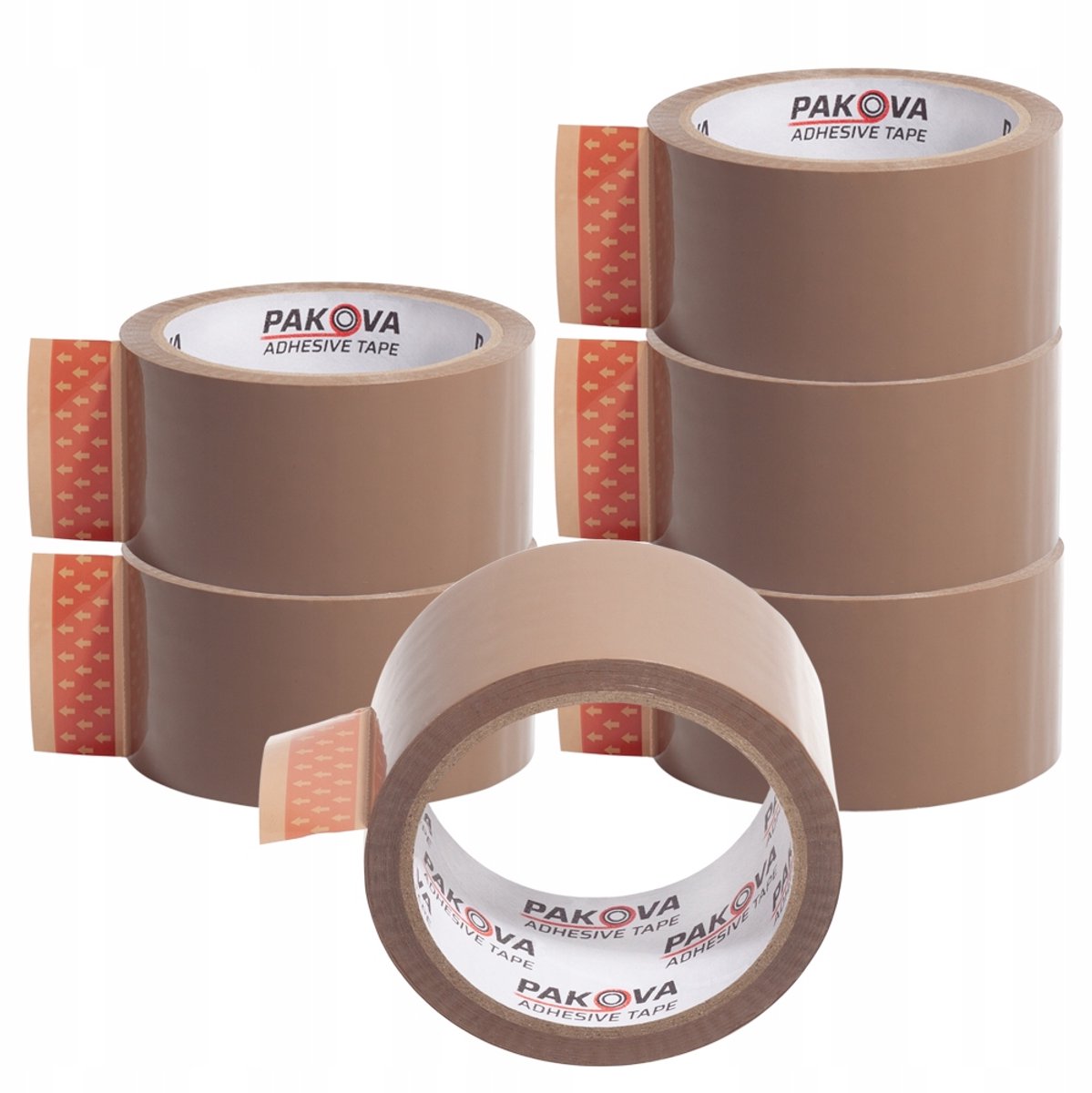 Bruine Pakkingstape 48mm x 60m - Sterk & Betrouwbaar - 6 Rollen