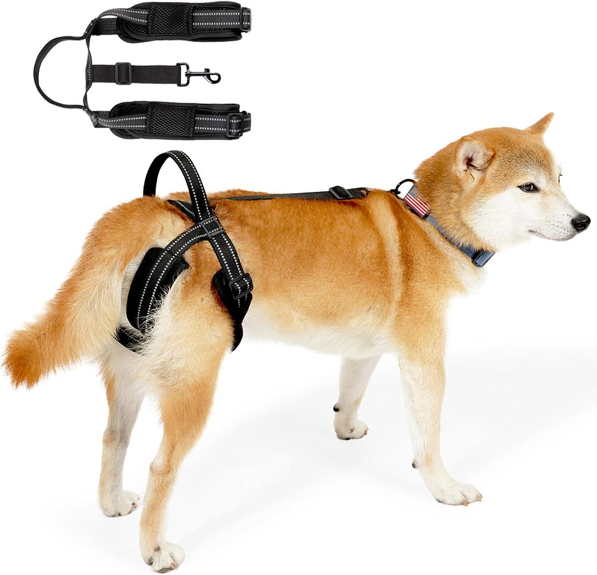 Dog Lifting Harness, Rear Leg Dog Support Harness, Hip Harness for Dogs, Medium Large Dogs, Rear Leg Dog Leash L - ShopVlot