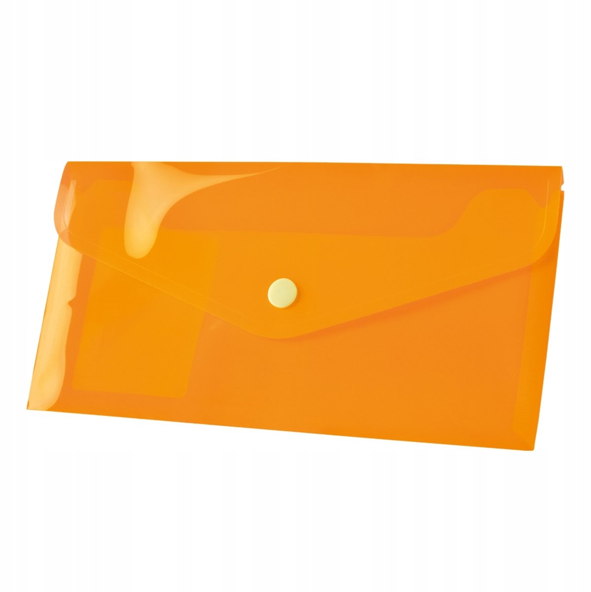 Oranje DL PP Envelop met Drukknop - 220x110mm