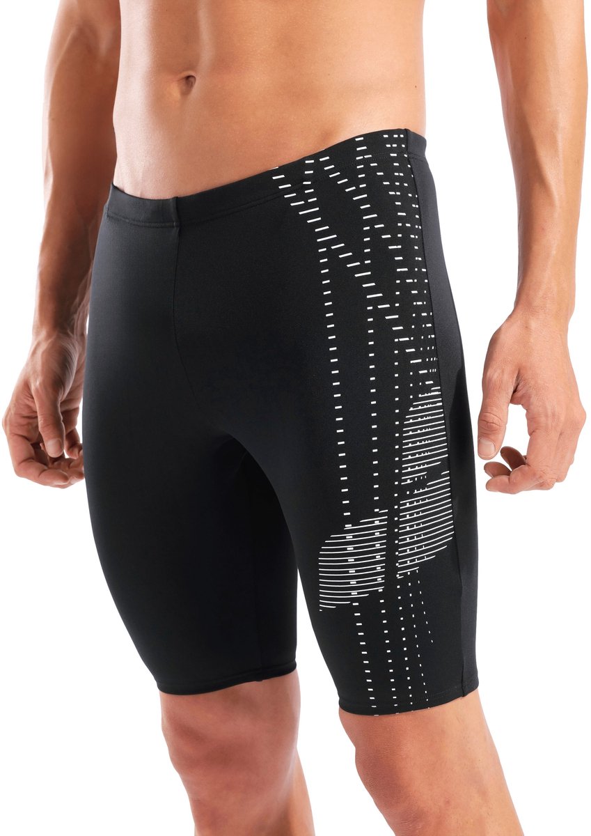 Arena Heren Zwemjammer Asymmetrical Design Zwart Wit