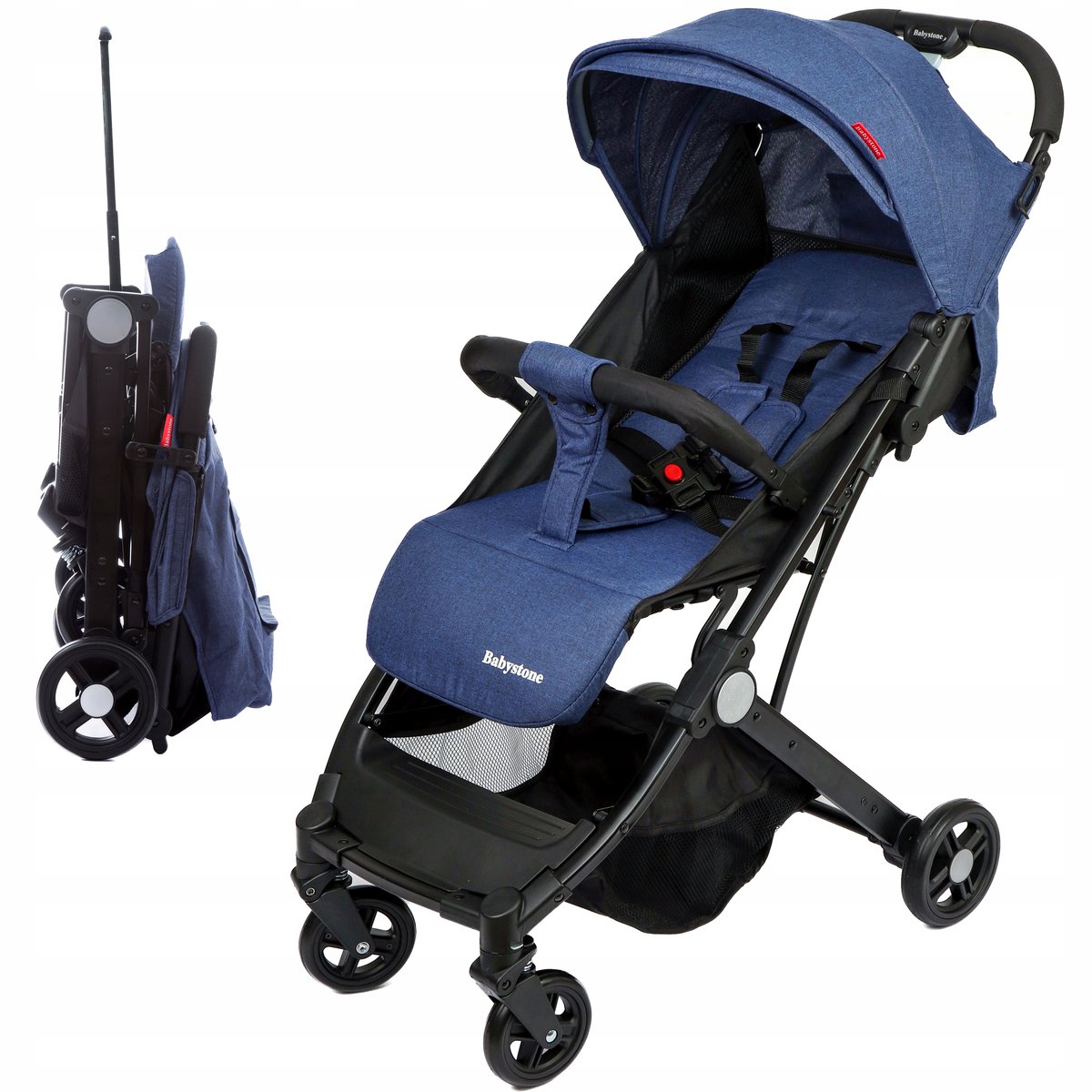 Lichte Blauwe Kinderbuggy Caminoli - Comfortabel en Compact