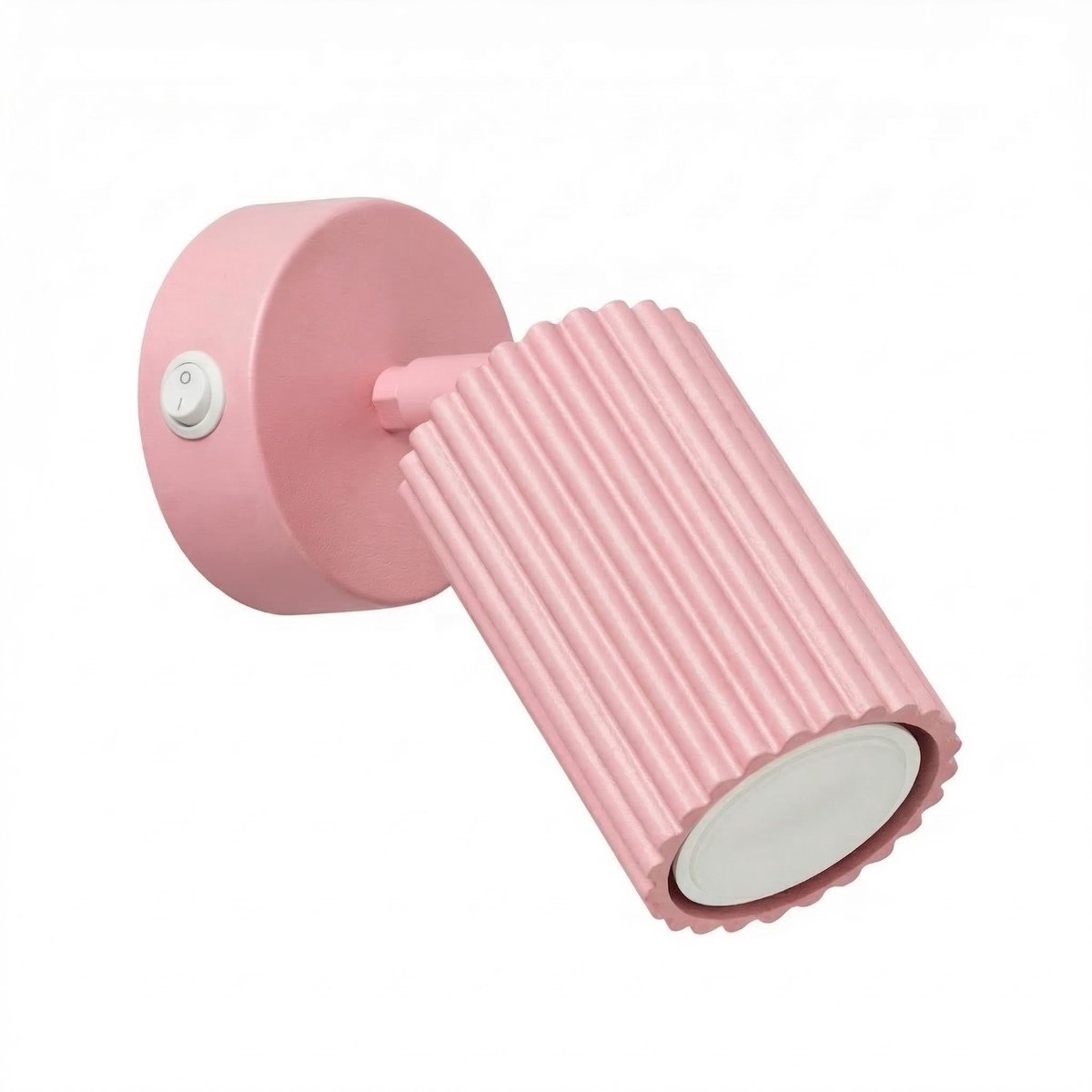 Sollux Lighting Wandlamp KARBON - GU10 - roze - aluminium - 8x16x16cm