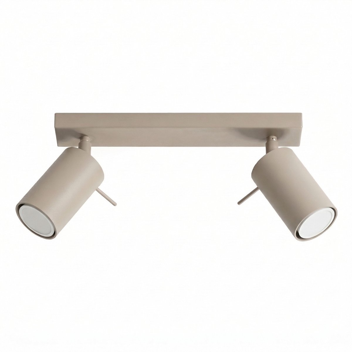 Sollux Lighting Plafondlamp RING - GU10 - taupe - staal - 30x6x16cm