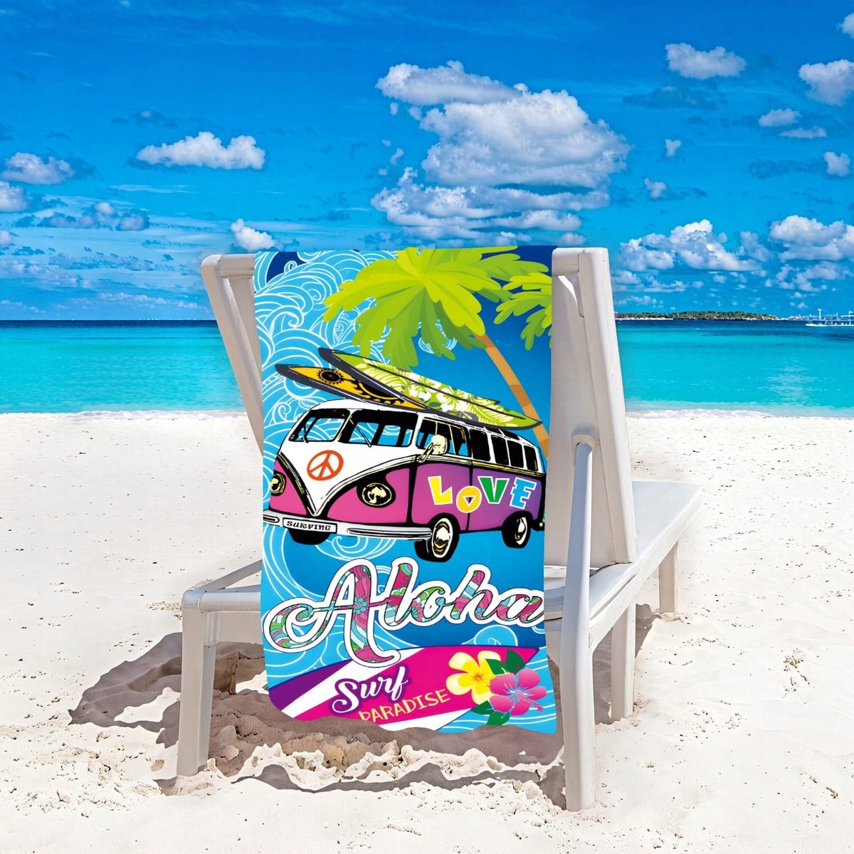 XXL strandlaken 100x180 cm - Sneldrogende microvezel Stranddoek