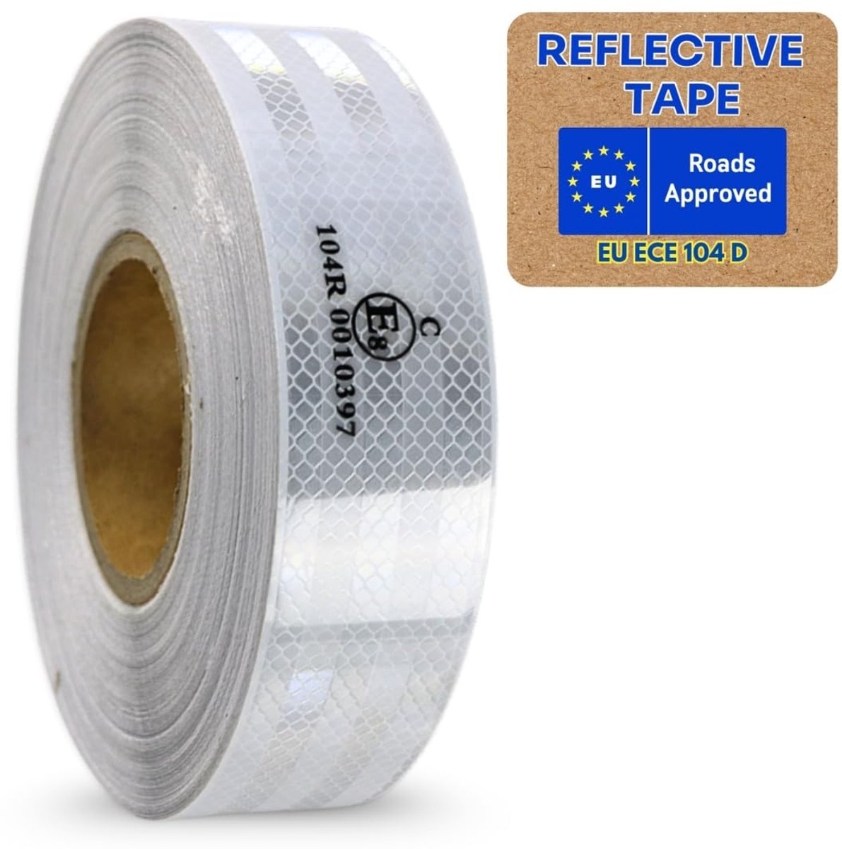 ECE 104 Contour Marking Fixed Surface Mounted Reflective Film Reflector Trailer Truck Car Tarpaulins Film Warning - ShopVlot