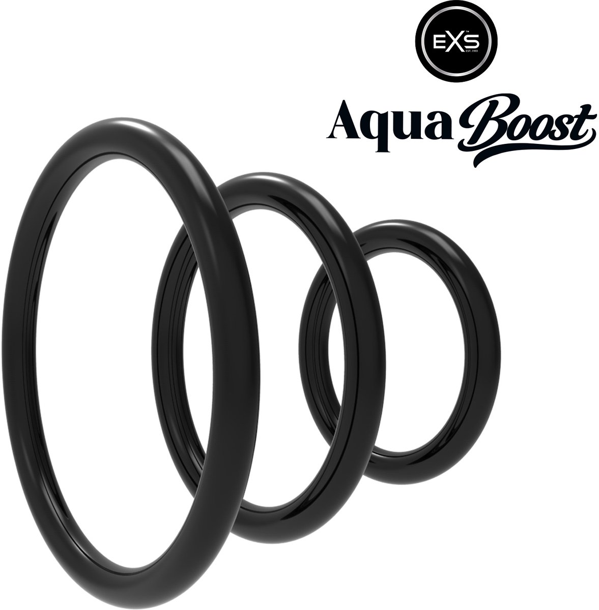 EXS AquaBoost Cockring Set (3-delig)
