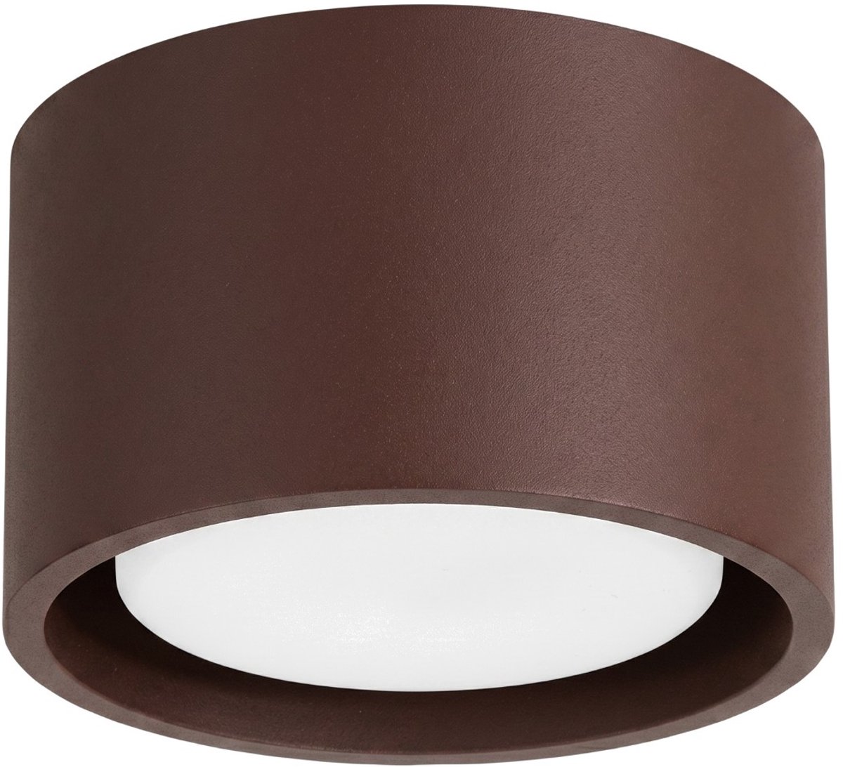 Sollux Lighting Plafondlamp MODO - Gx53 - bruin - aluminium - 10x10x6cm