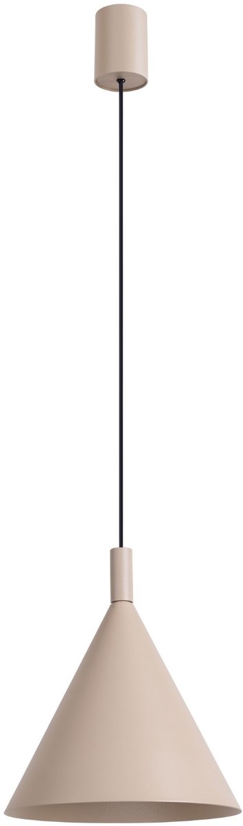 Sollux Lighting Hanglamp Nox - E27 - taupe - staal - 24.5x24.5x140cm