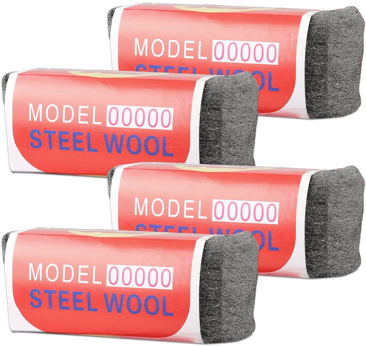 4pcs 00000 Steel Wool, 400 g Steel Wool Pads 00000 Steel Wool Polishing Tool for Filling Holes and Cracks in Walls - ShopVlot