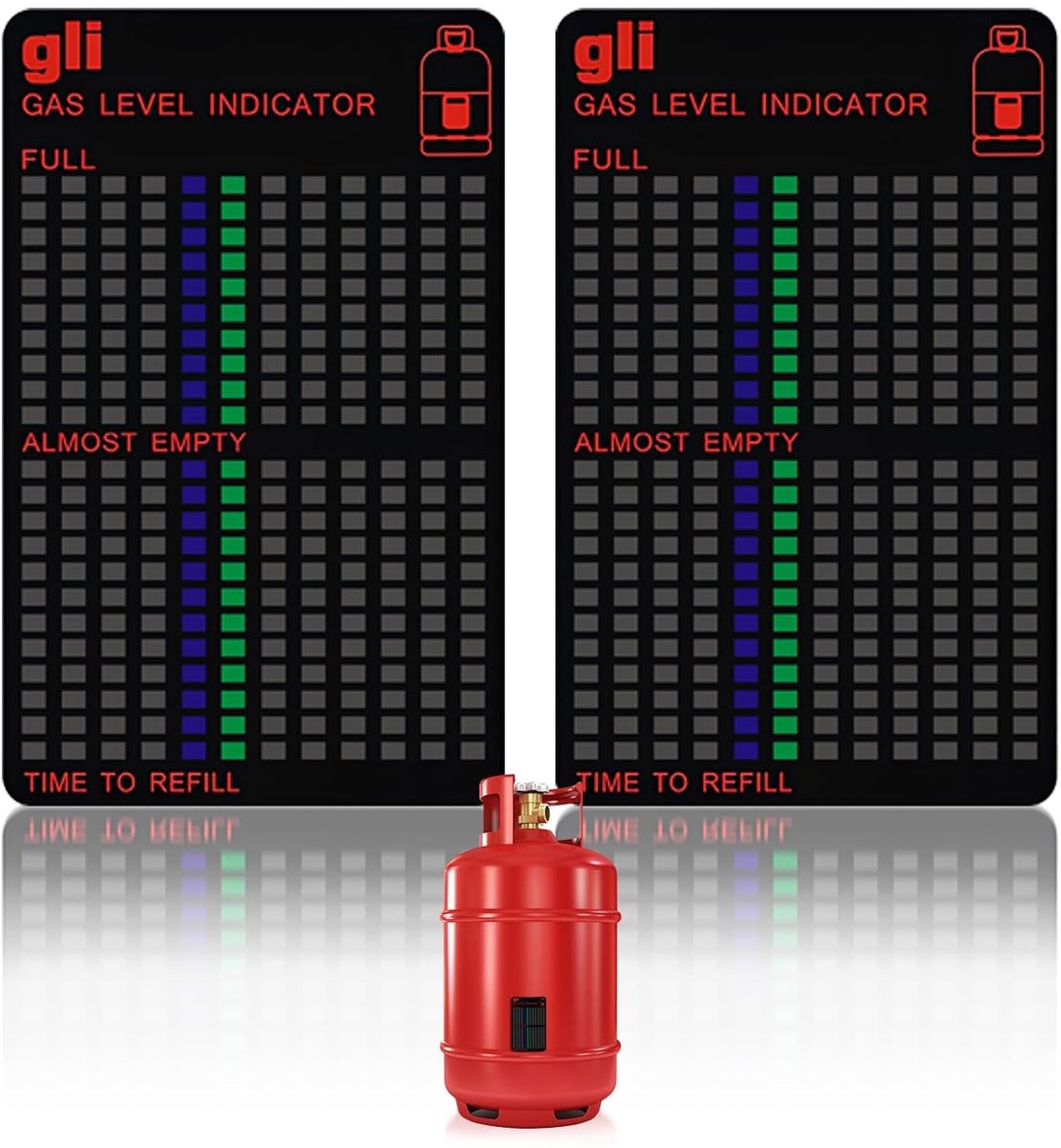 KXVXXV 2 x Gas Cylinders Level Indicator Magnetic Gas Level Gas Indicator Gas Grill Bottle Gas Indicator for Propane - ShopVlot