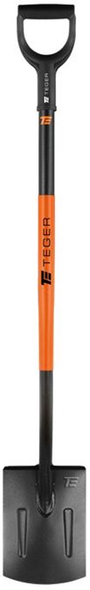 Teger Rechte Spade met Metalen Steel (125 cm) - Duurzaam & Ergonomisch