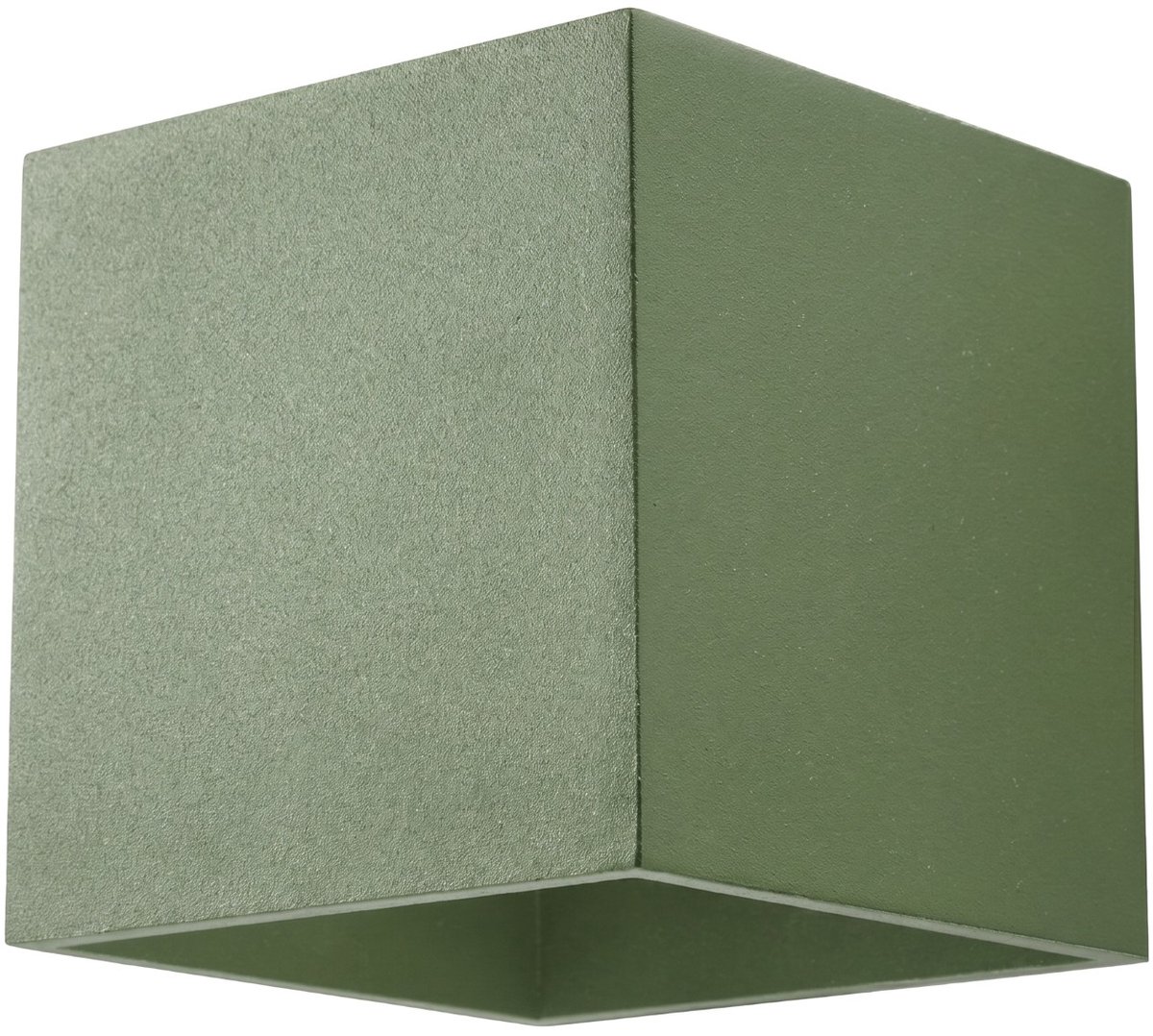 Sollux Lighting Wandlamp Quad - G9 - olijfgroen - aluminium - 10x12x10cm