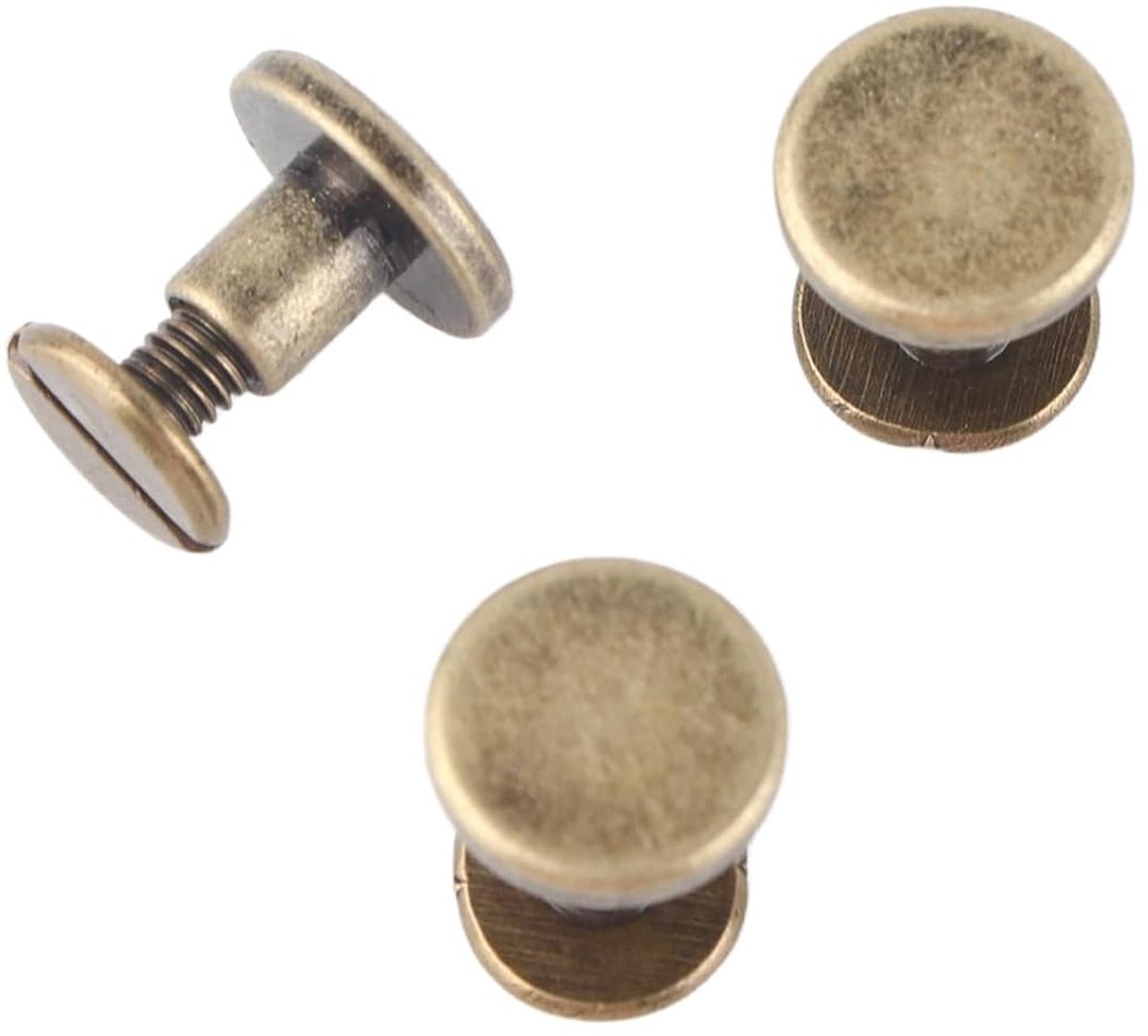 FTVOGUE 20pcs Flat Head Rivets for Coat Cap Pockets Decoration (6.5mm) - ShopVlot